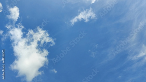 sky background with little white clouds