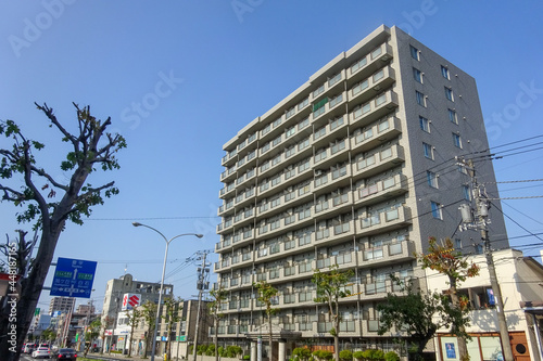 札幌市豊平区平岸のマンション外観