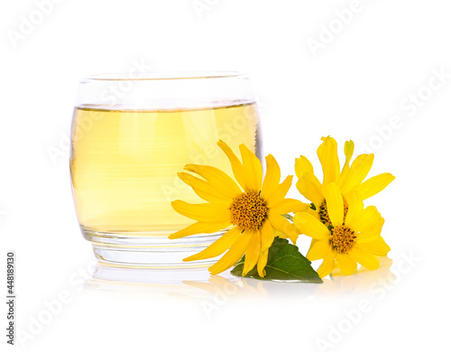 Chrysanthemum Juice on white background