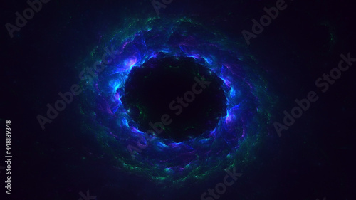 
3D rendering abstract round light background