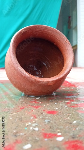 clay pots in the garden