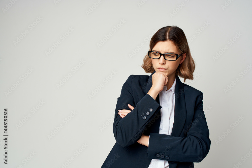 cheerful business woman work successful manager cheerful business woman work successful manager