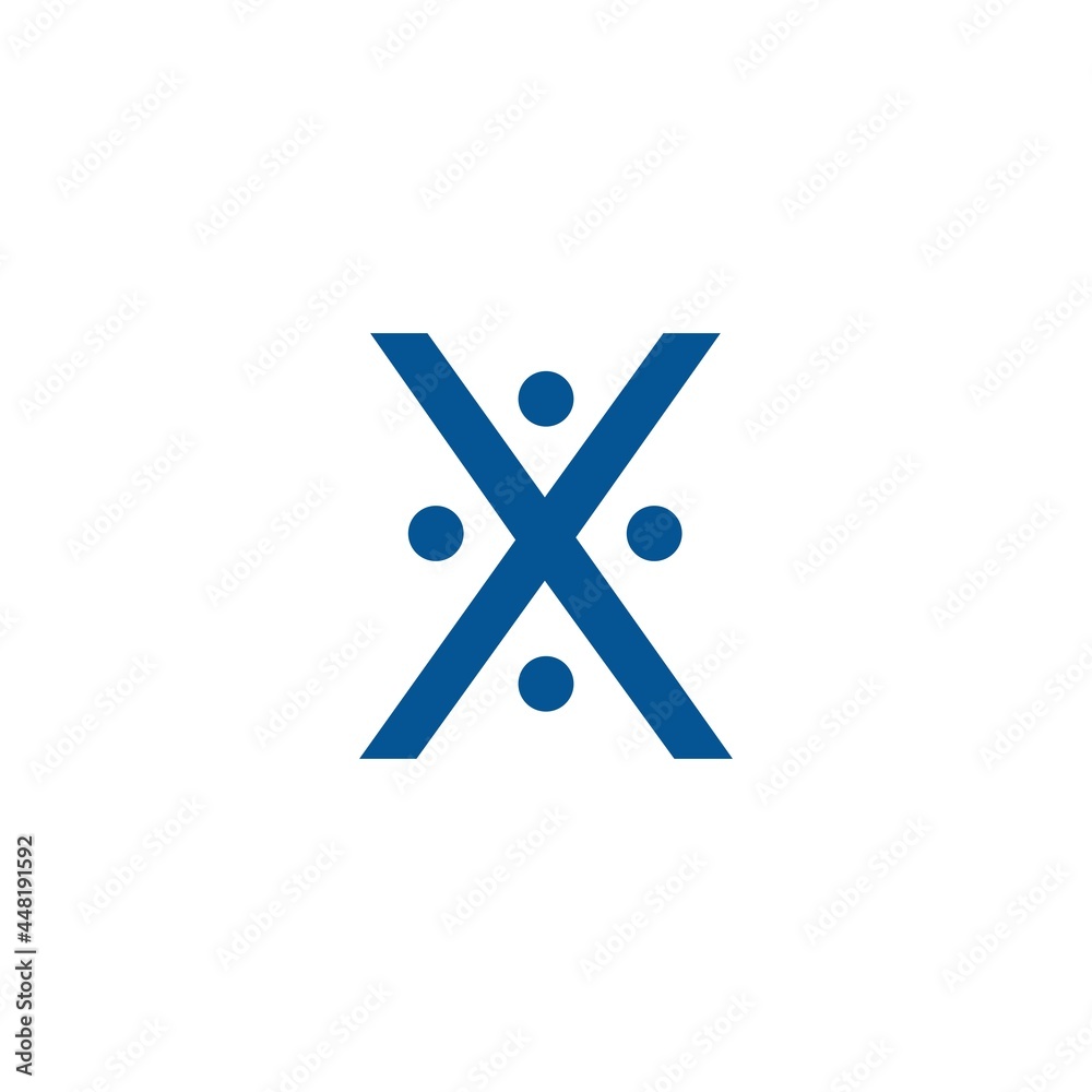 x letter people team family together human logo vector icon illustration x letter people team family together human logo vector icon illustration
