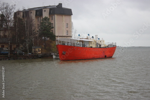 ship in the sea