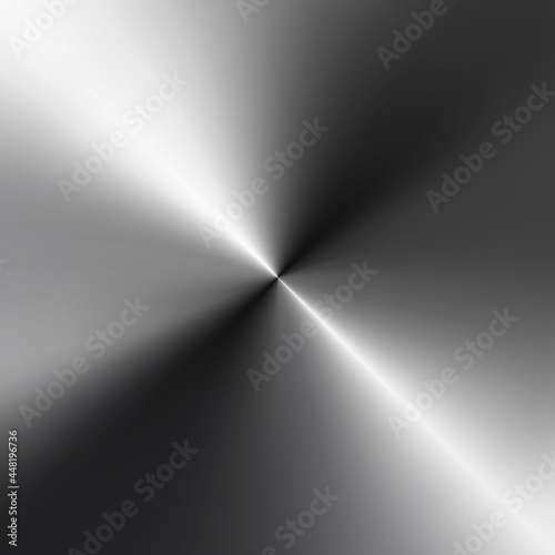 Circular metallic texture. Silver steel shiny metal background, vector illustration.