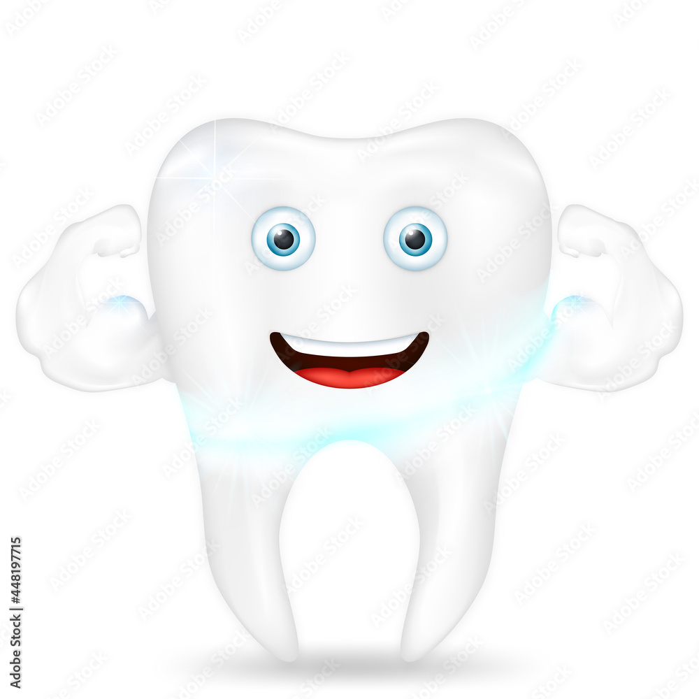 Realistic teeth isolated on white background. dental health and hygiene concept. vector illustration. Realistic teeth isolated on white background. dental health and hygiene concept. vector illustration.