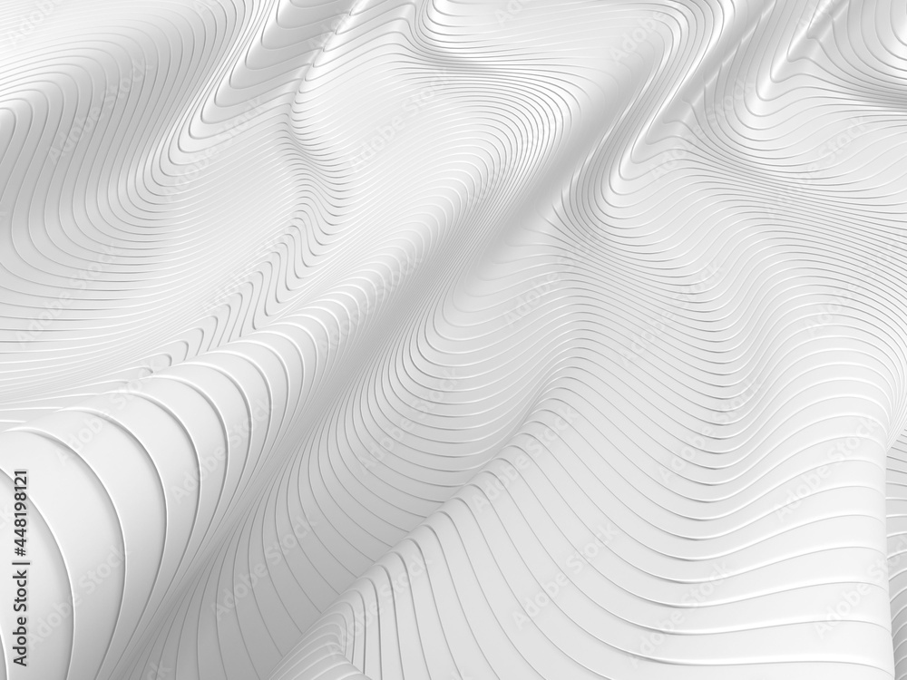 White abstract liquid wavy background