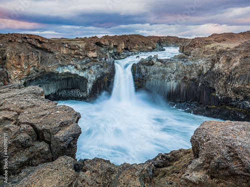 Aldeyjarfoss waterfall Iceland