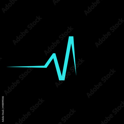 Cardiology doctor health care logo.