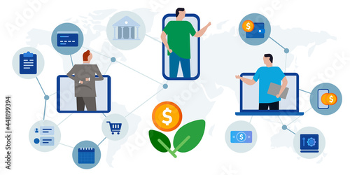 investment growth money wealth financial international globally connected collaborate worldwide investor cooperation