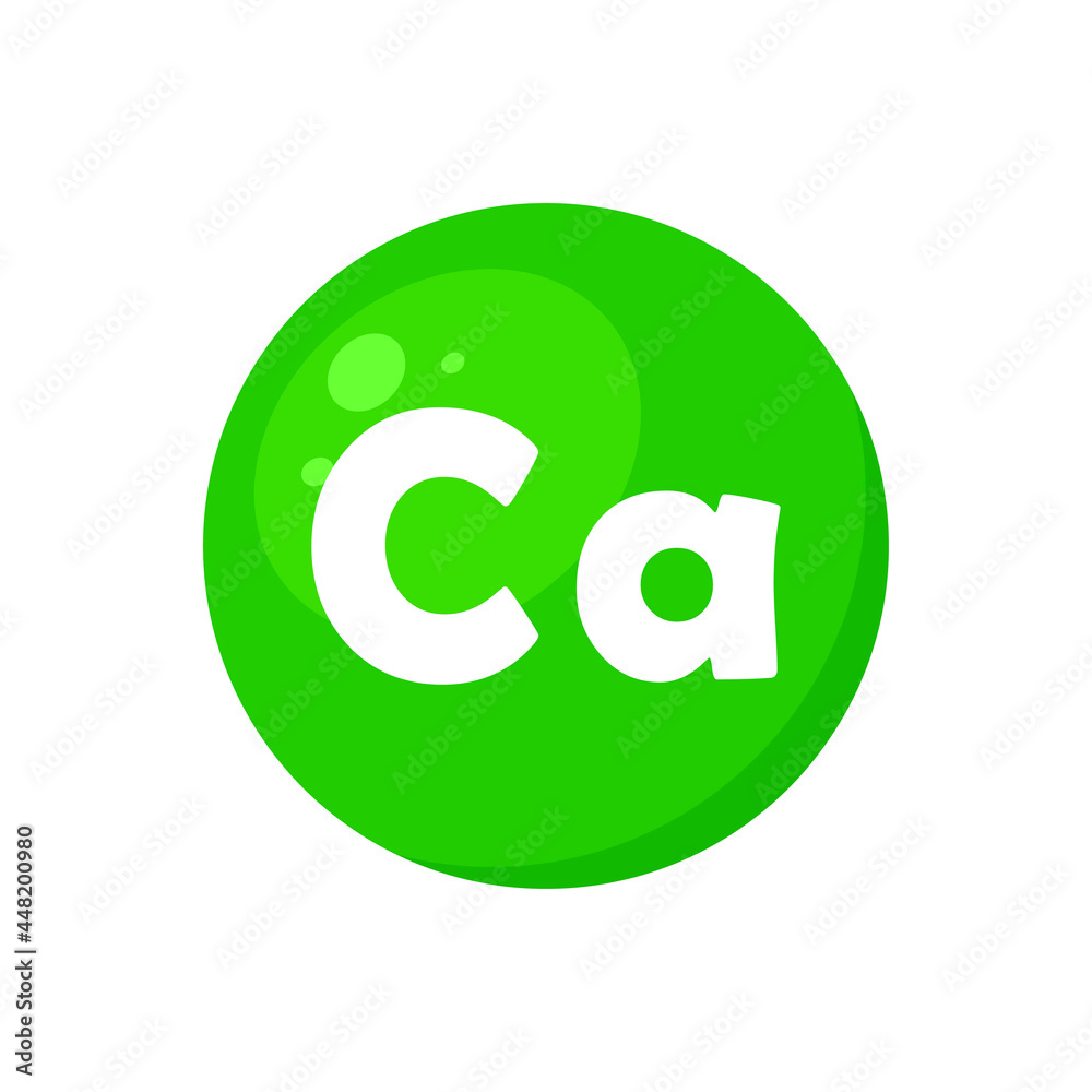 Vitamin Ca. Essential nutrient or mineral for health. Vector illustration Vitamin Ca. Essential nutrient or mineral for health. Vector illustration