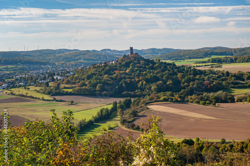 Landschaft mit Burg in Mittelhesssen