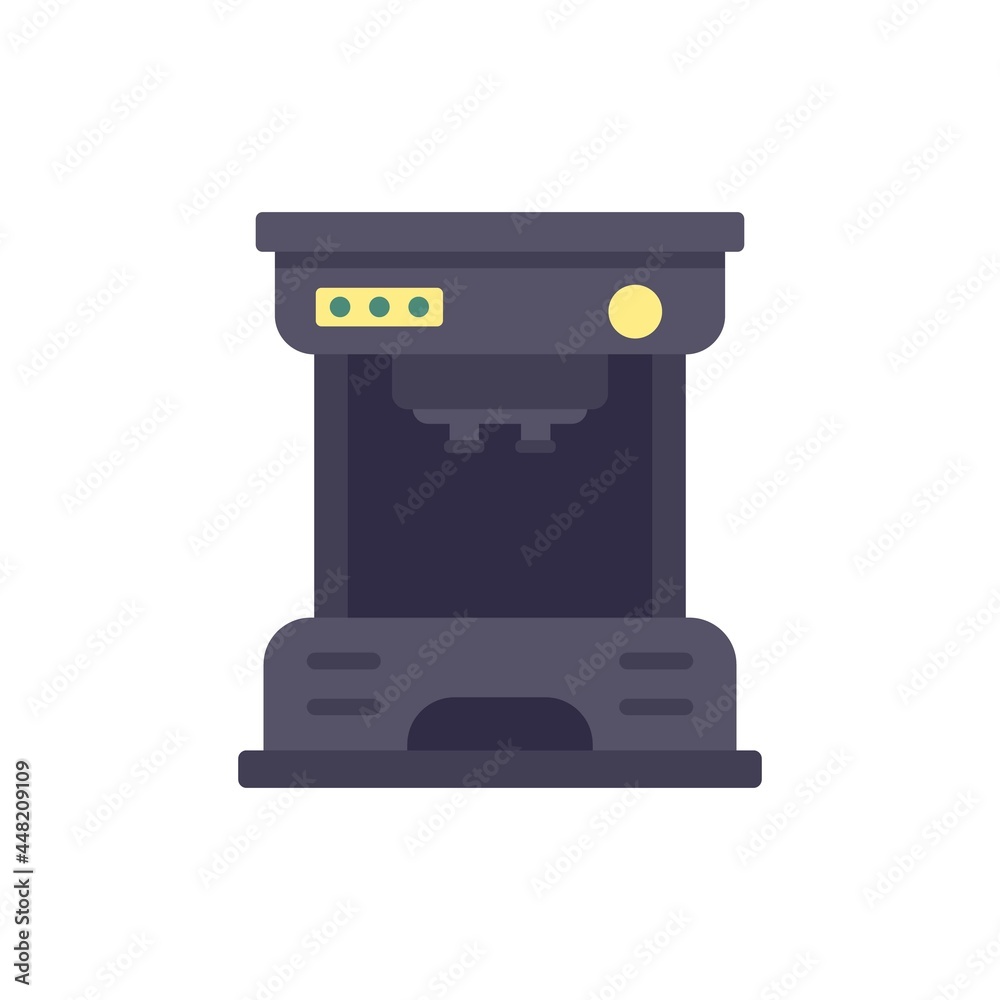Drip coffee machine icon flat isolated vector Drip coffee machine icon flat isolated vector