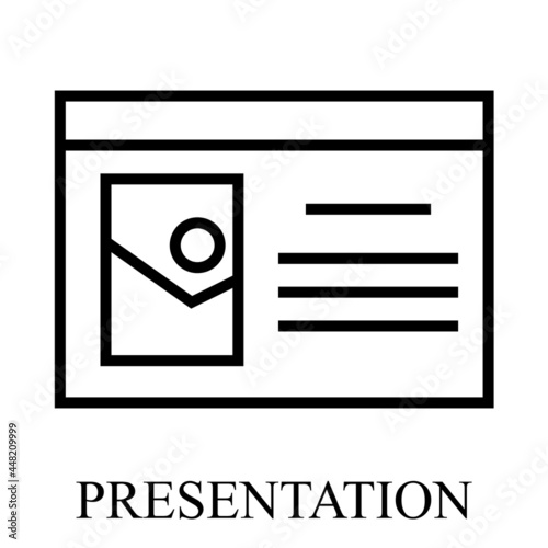 Set of business icon isolated on white background. sign, pictogram, strategy, presentation, newspaper, breakheart, vision, game photo