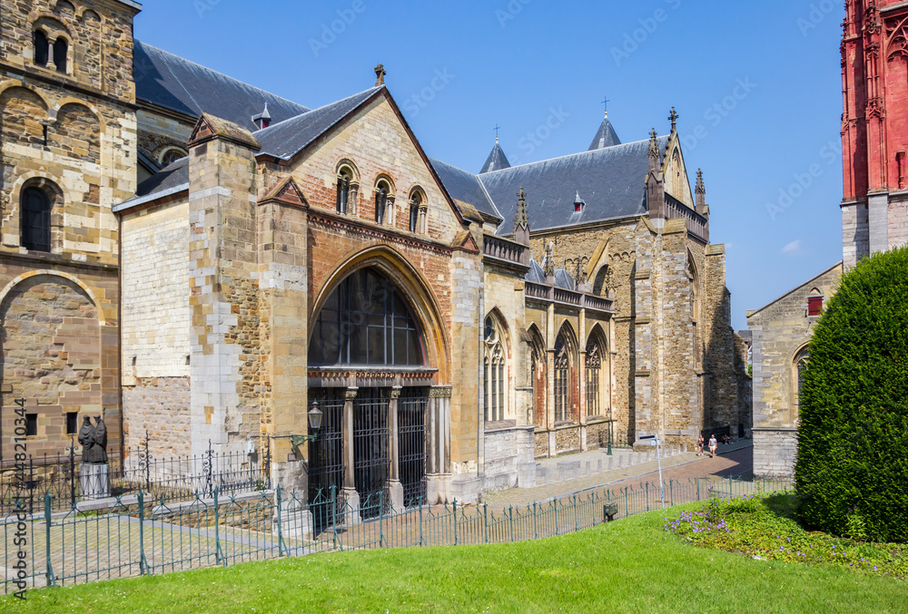Side wing of the historic Servaas church in Maastricht, Netherlands