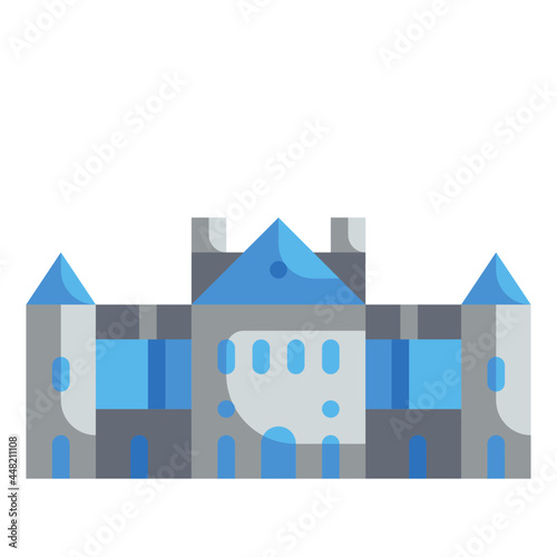 palace flat icon