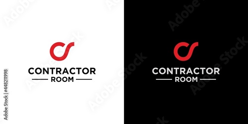 Simple and modern CS initials logo