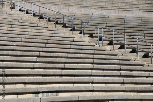 Amphitheatre seating and stairs