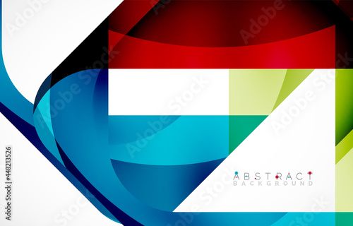 Free Download Minimal background. Abstract square shape with round corners created with wavy forms. Vector Illustration For Wallpaper, Banner, Background, Landing Page - GFXLoad