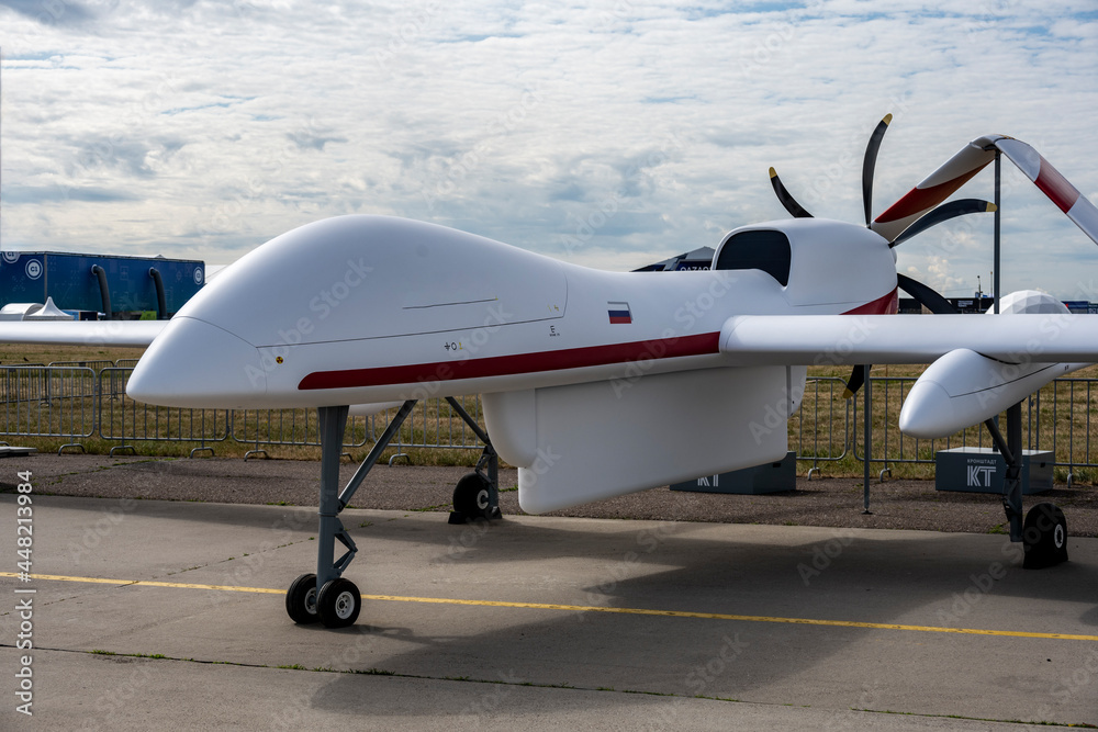 demonstration of modern drones at the Max-21 aerospace salon in Zhukovsky demonstration of modern drones at the Max-21 aerospace salon in Zhukovsky