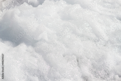 Foam bubble from soap or shampoo