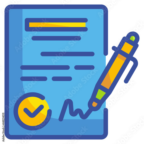 agreement line icon