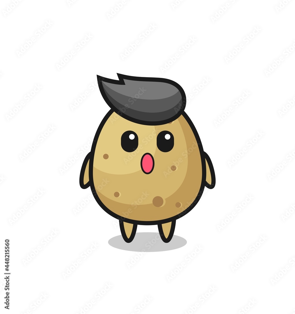 the amazed expression of the potato cartoon the amazed expression of the potato cartoon