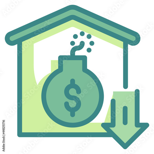 liability blue line icon