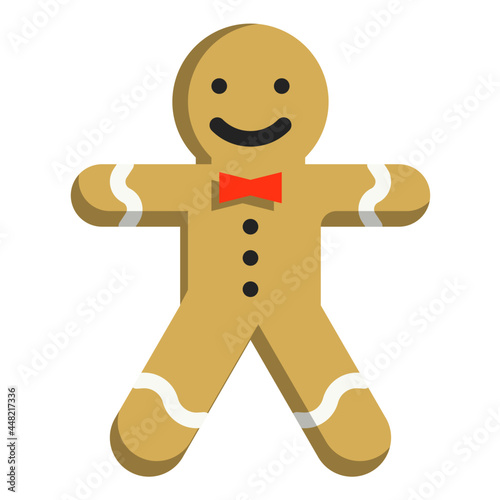 gingerbread flat icon