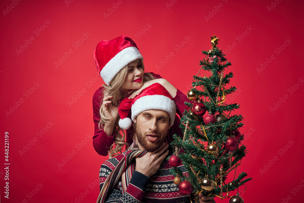 man and woman new year holiday christmas lifestyle man and woman new year holiday christmas lifestyle