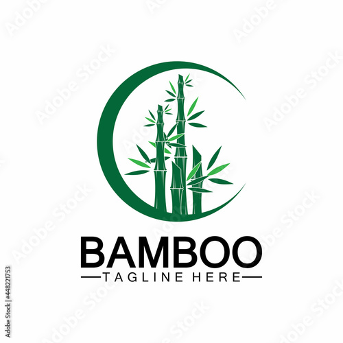 Bamboo Logo Template vector icon illustration design