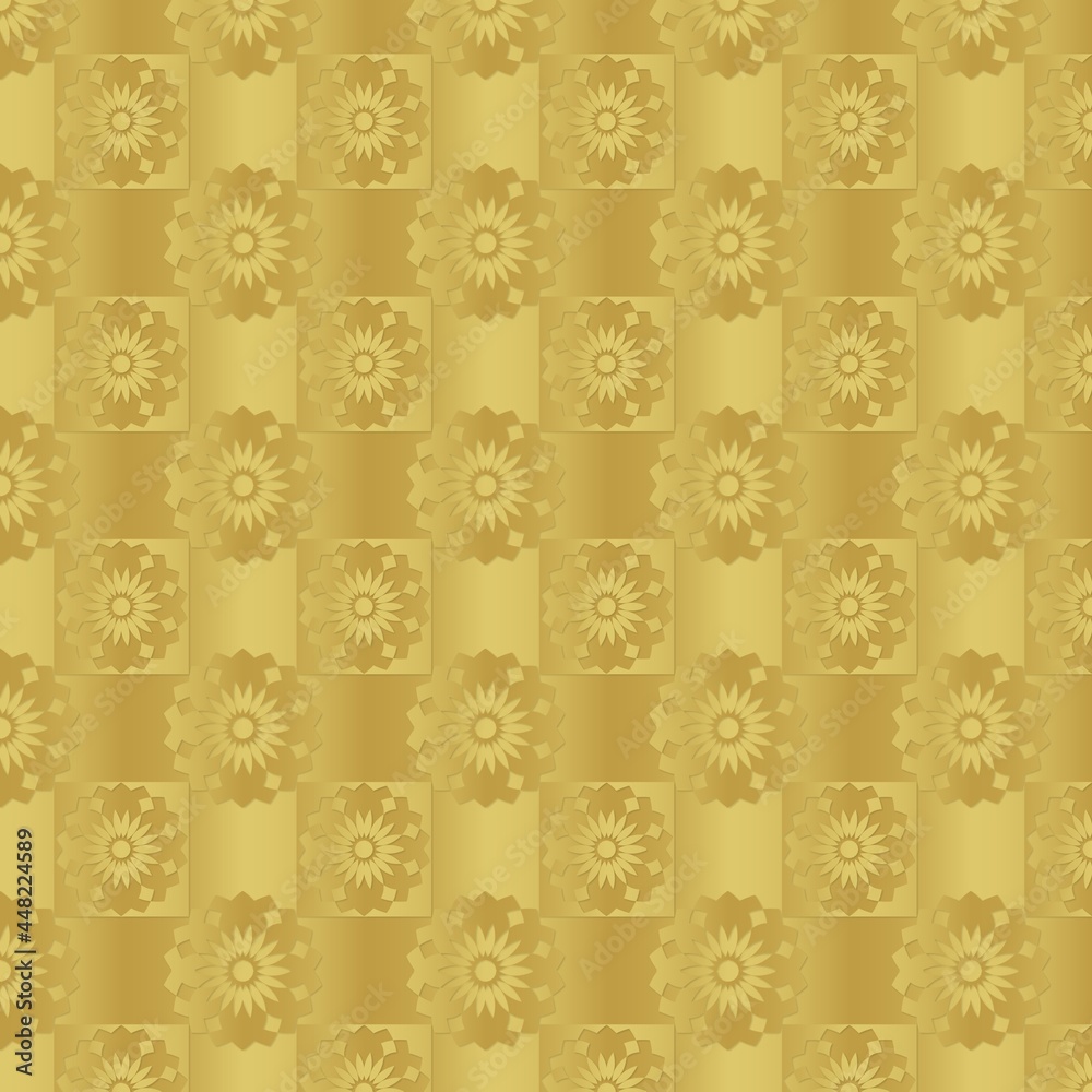 Gold paper for printing. Seamless pattern. Gold background with decor. Imitation metal foil. Gold paper for printing. Seamless pattern. Gold background with decor. Imitation metal foil.