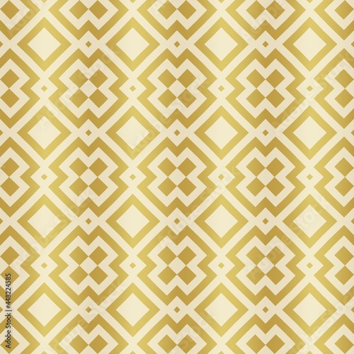 Gold paper for printing. Seamless pattern. Gold background with decor. Imitation metal foil.
