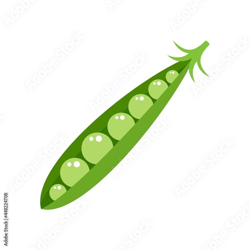 Peas icon flat isolated vector