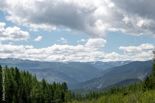 clouds over the mountains