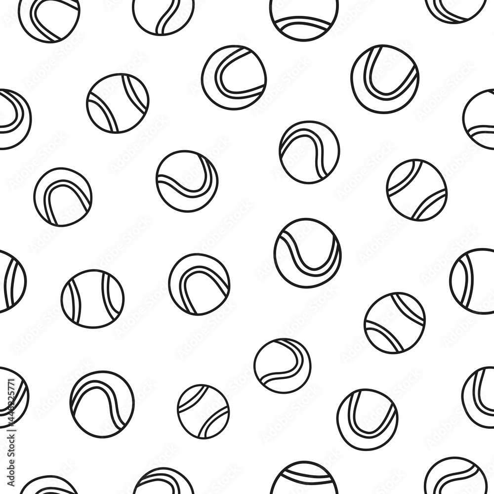 Seamless pattern with tennis balls. Seamless pattern with tennis balls.