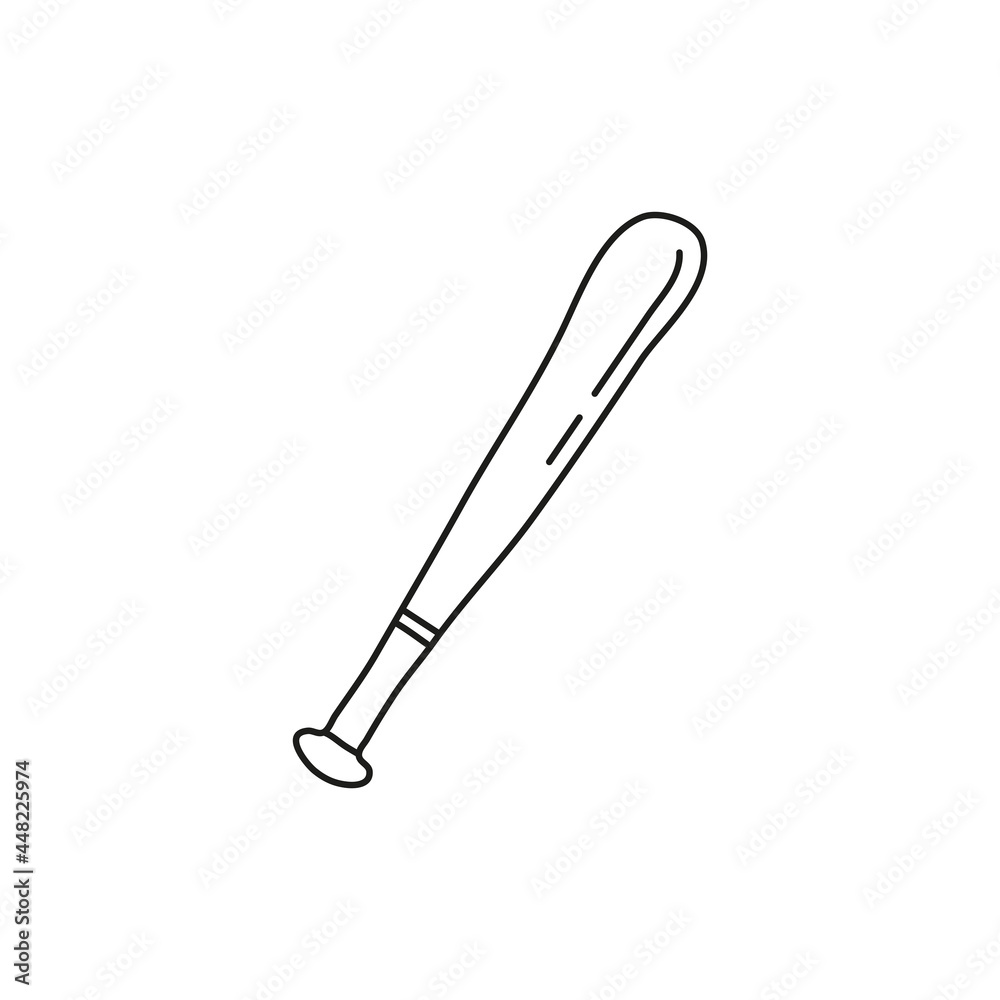 Doodle baseball bat.