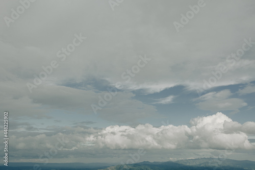 mountian of thailand forest and sky
