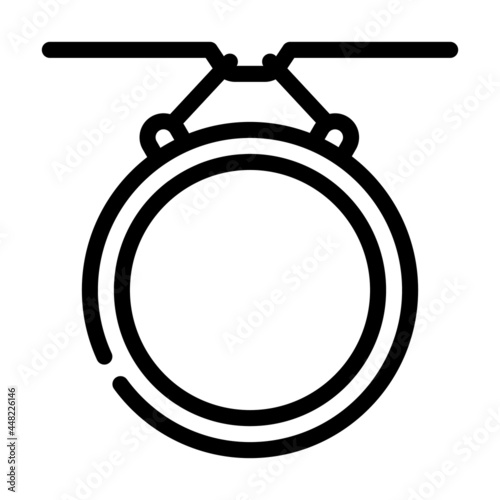 equipment for training dance exercise line icon vector. equipment for training dance exercise sign. isolated contour symbol black illustration