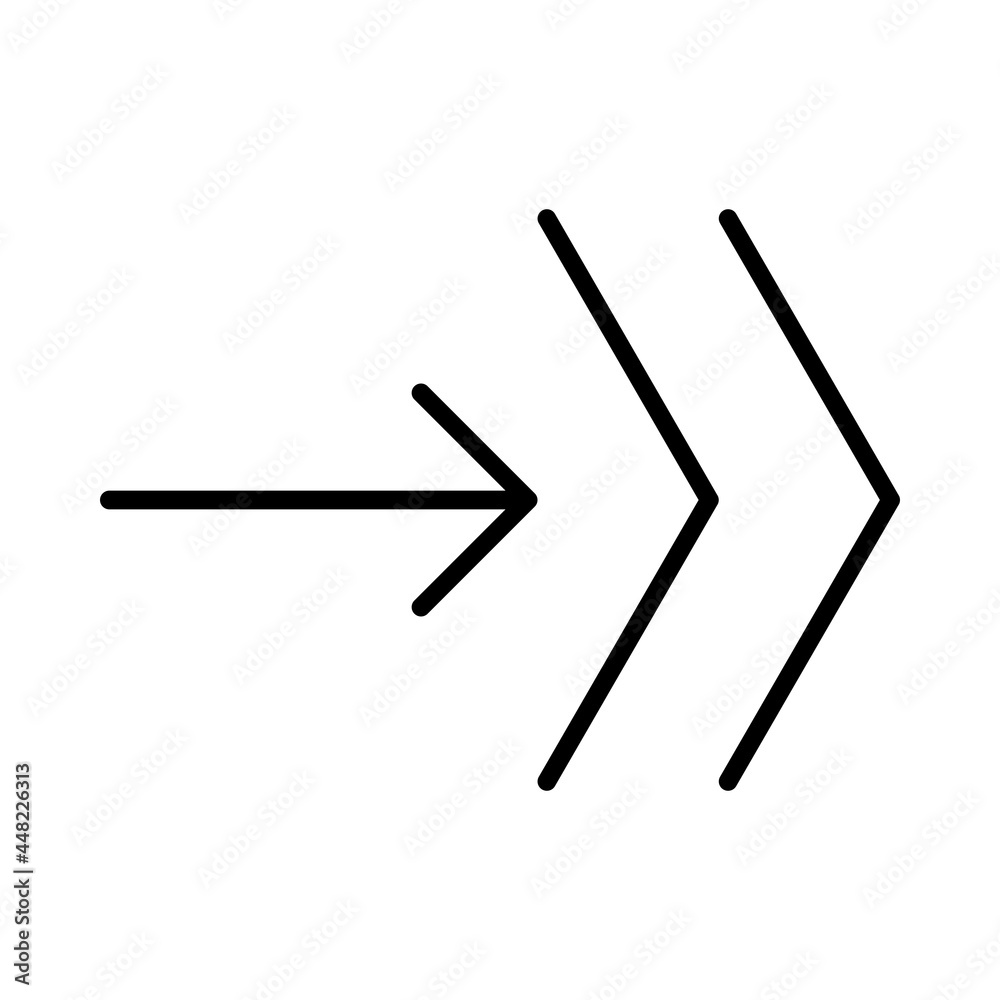 Next Vector Line Icon Design Next Vector Line Icon Design