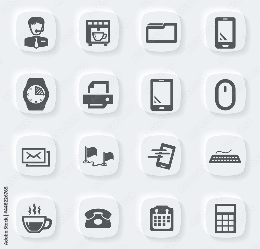 Office icons set