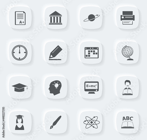 University icon set