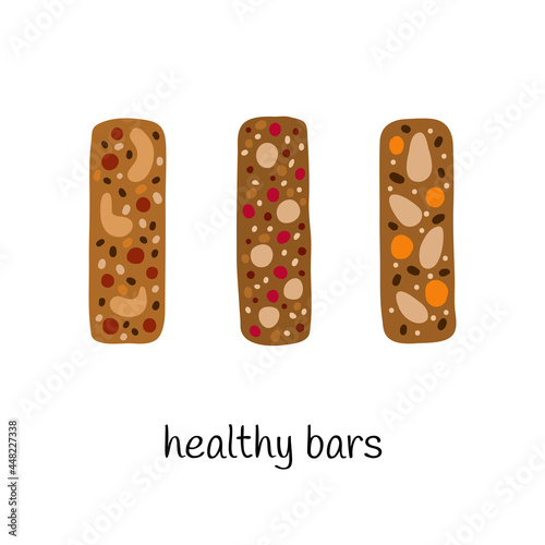 Doodle colored granola bars.