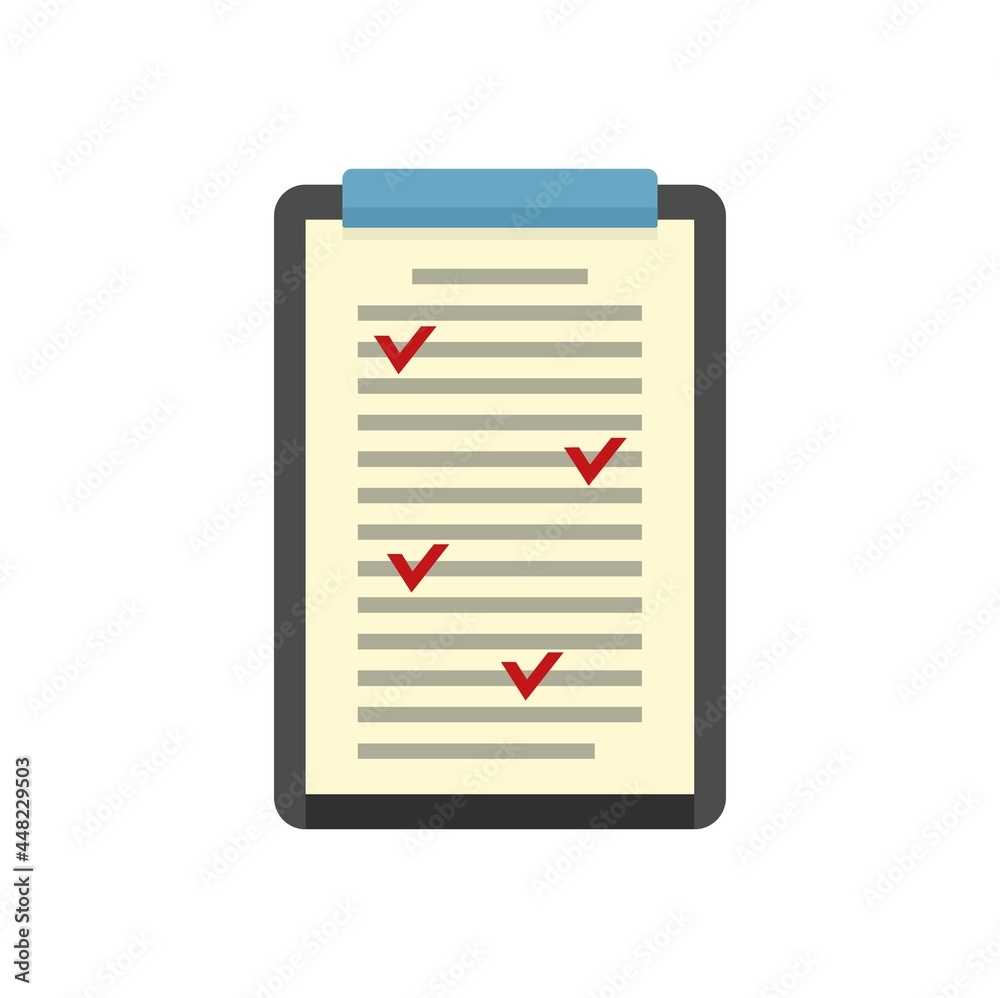 Clipboard edit icon flat isolated vector Clipboard edit icon flat isolated vector