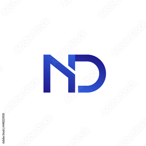 Free Download ND letters vector logo design - GFXLoad