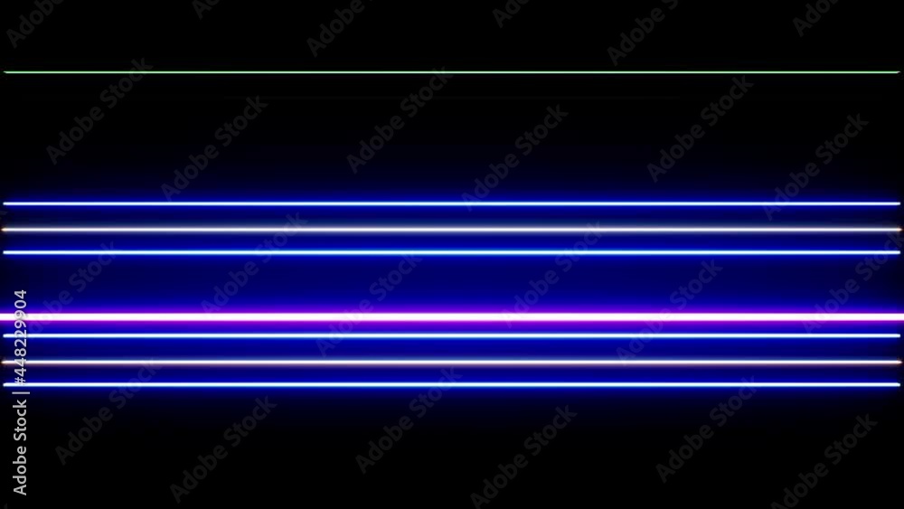 Neon Lines Glitch Effect Loop Neon Lines Glitch Effect Loop