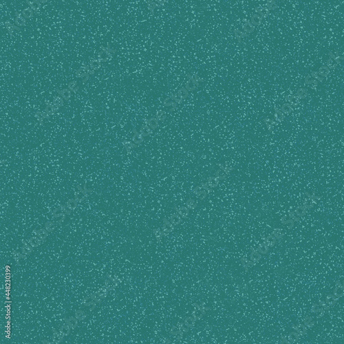 Seamless simple monochrome background. Dark turquoise texture with fine speckles.