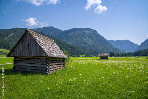 Fototapeta Naklejka Na Ścianę i Meble -  The beautiful Wildschönau region lies in a remote alpine valley at around 1,000m altitude on the western slopes of the Kitzbühel Alps