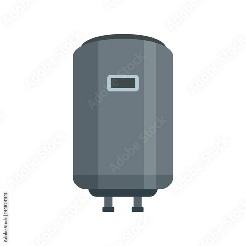 Gas boiler icon flat isolated vector
