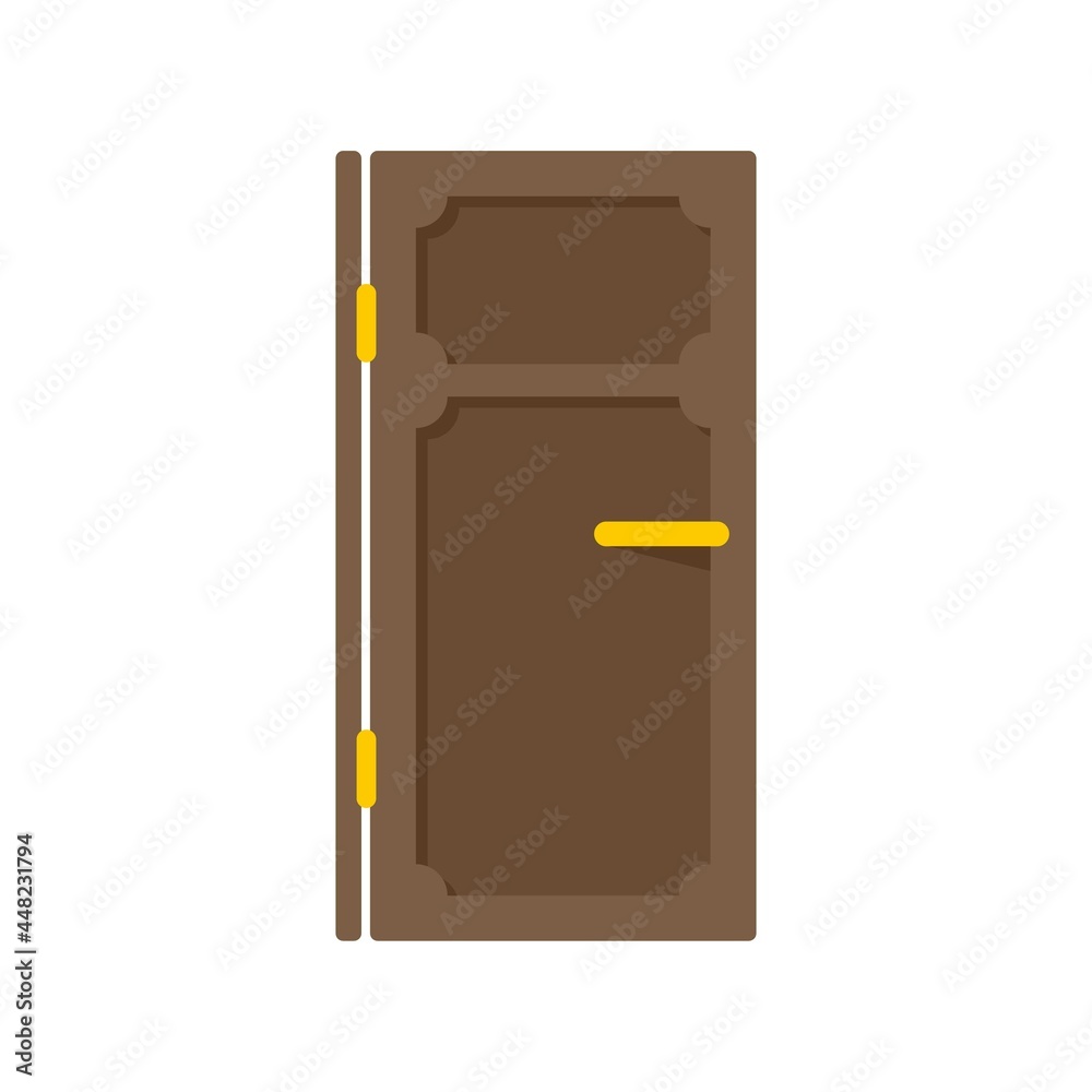 House door icon flat isolated vector House door icon flat isolated vector